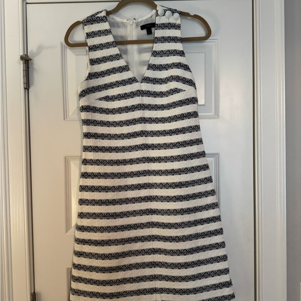 J. Crew knee length striped dress